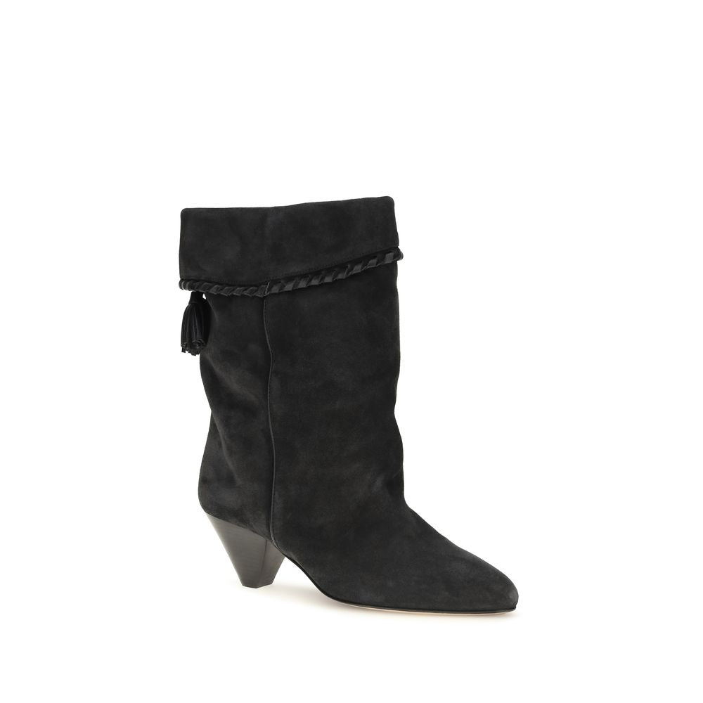 Isabel Marant Black Calf Leather Bos Taurus Boots