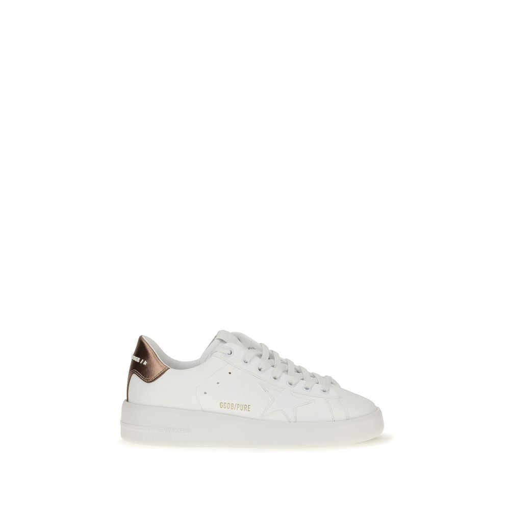 Golden Goose White Calf Leather Bos Taurus Low Top Sneakers