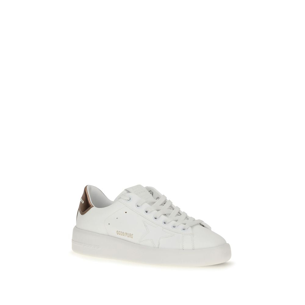 Golden Goose White Calf Leather Bos Taurus Low Top Sneakers
