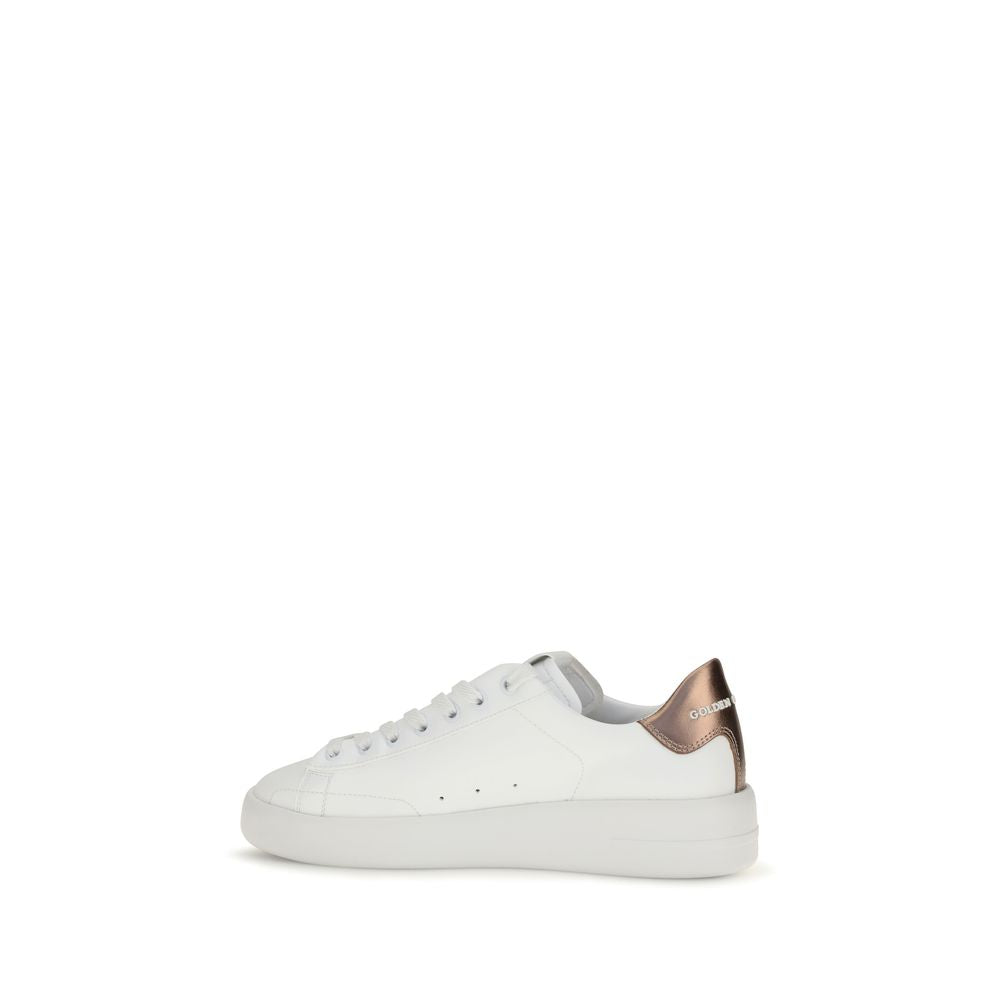 Golden Goose White Calf Leather Bos Taurus Low Top Sneakers