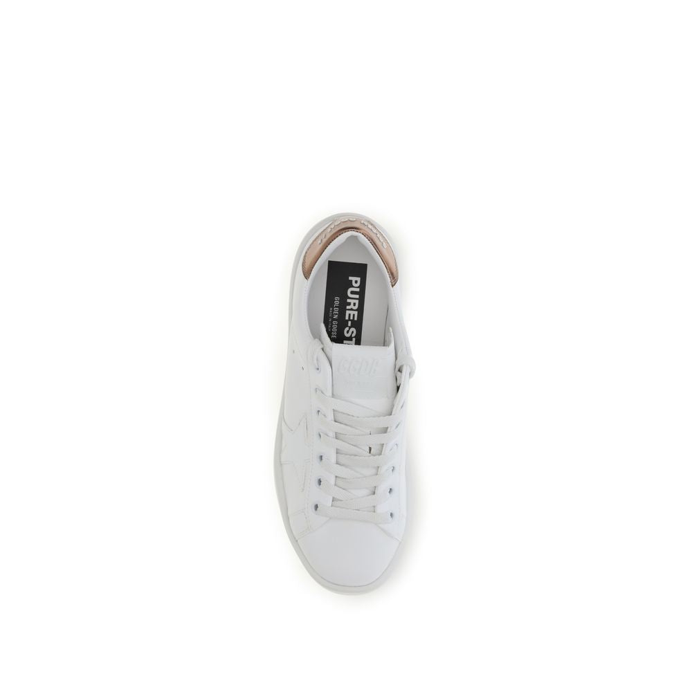 Golden Goose White Calf Leather Bos Taurus Low Top Sneakers