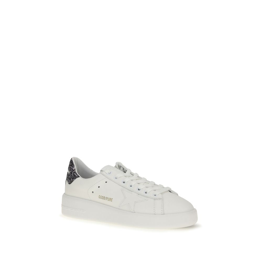 Golden Goose White Calf Leather Bos Taurus Low Top Sneakers