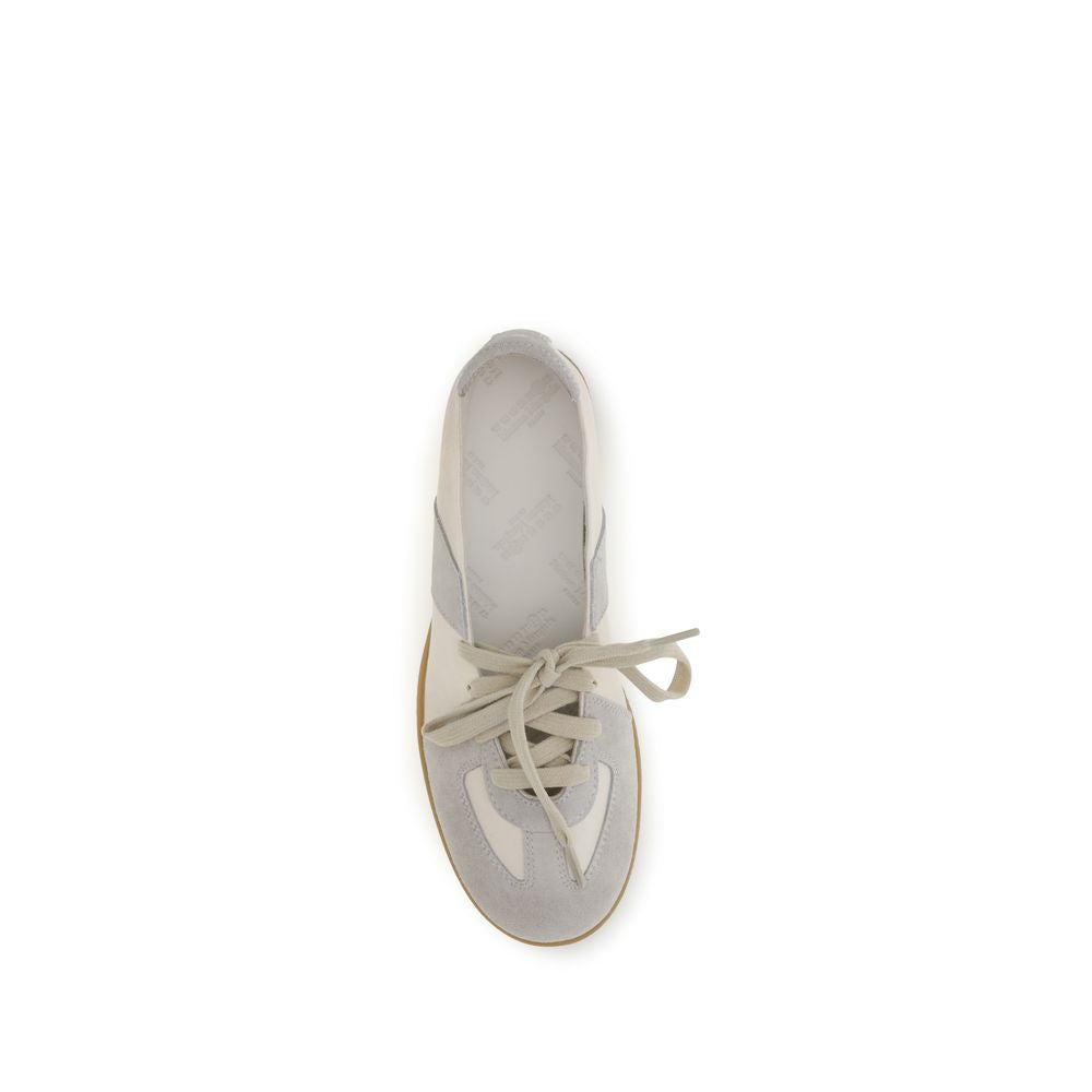 Maison Margiela Beige Calf Leather Bos Taurus Ballet Flats