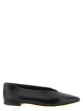 Jimmy Choo Black Leather Ballet Flats