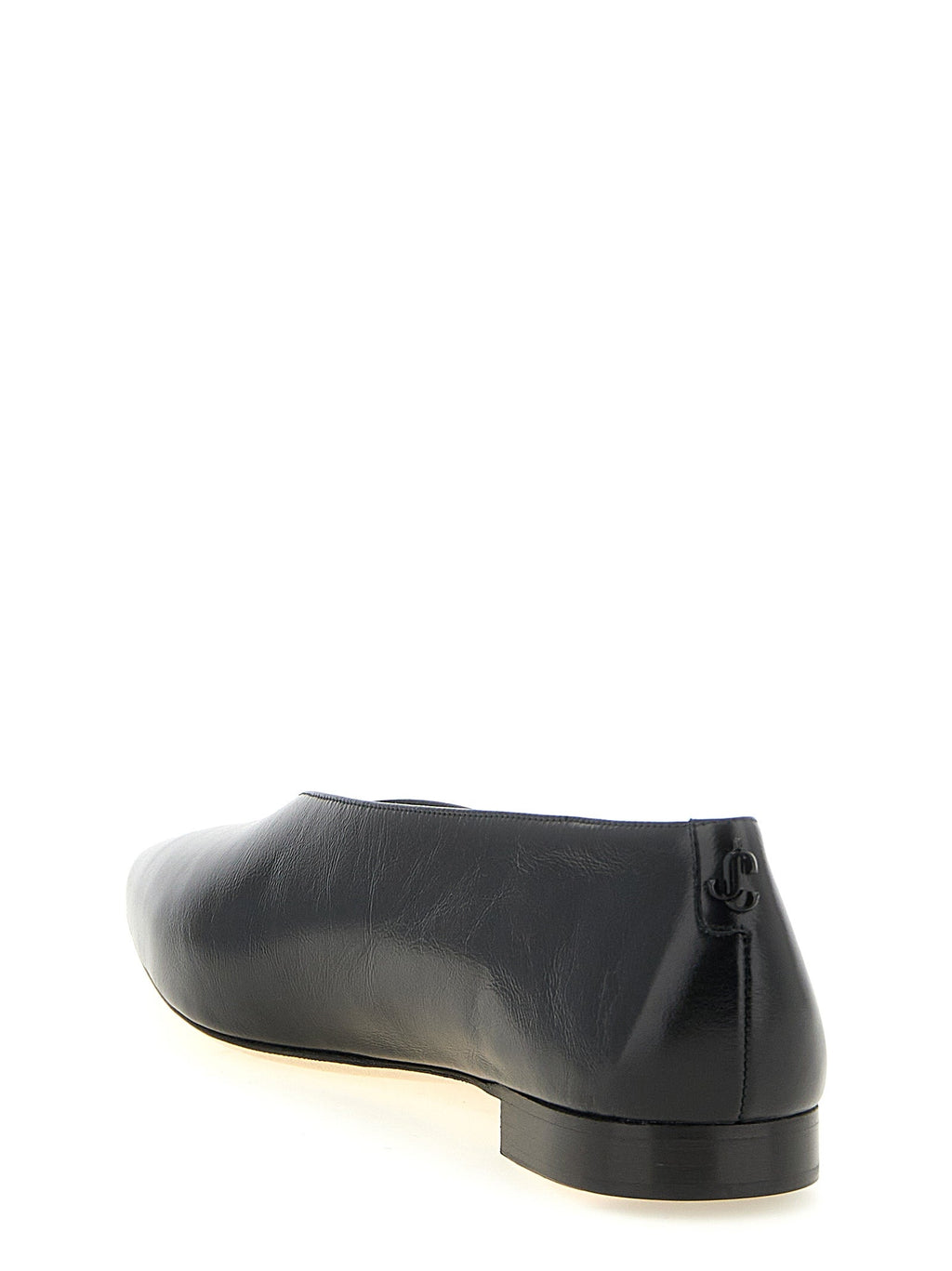 Jimmy Choo Black Leather Ballet Flats