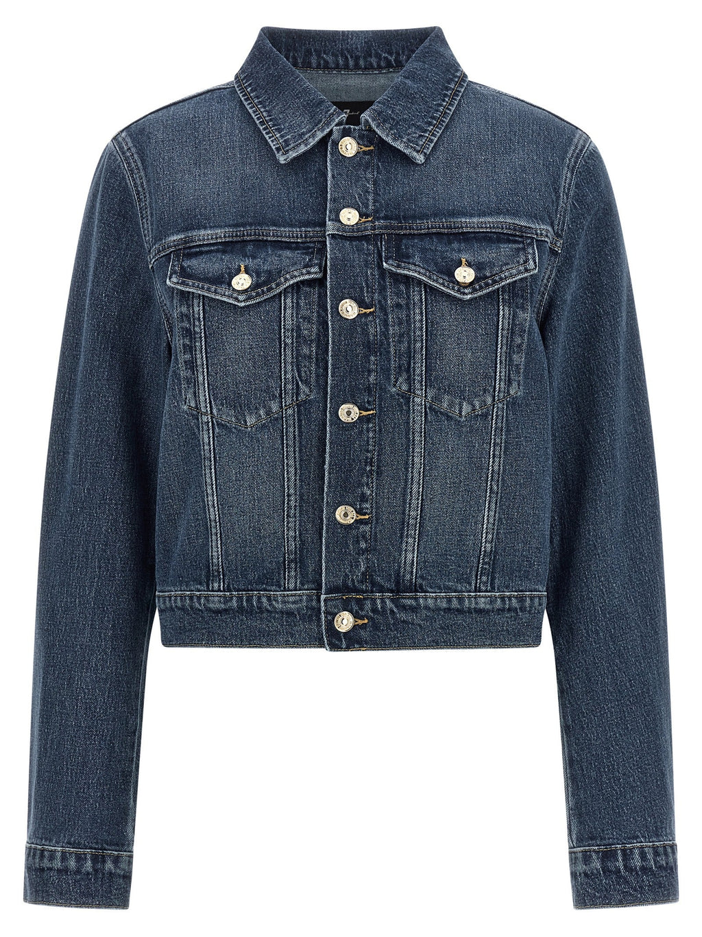 7 For All Mankind Blue Cotton Denim Jacket