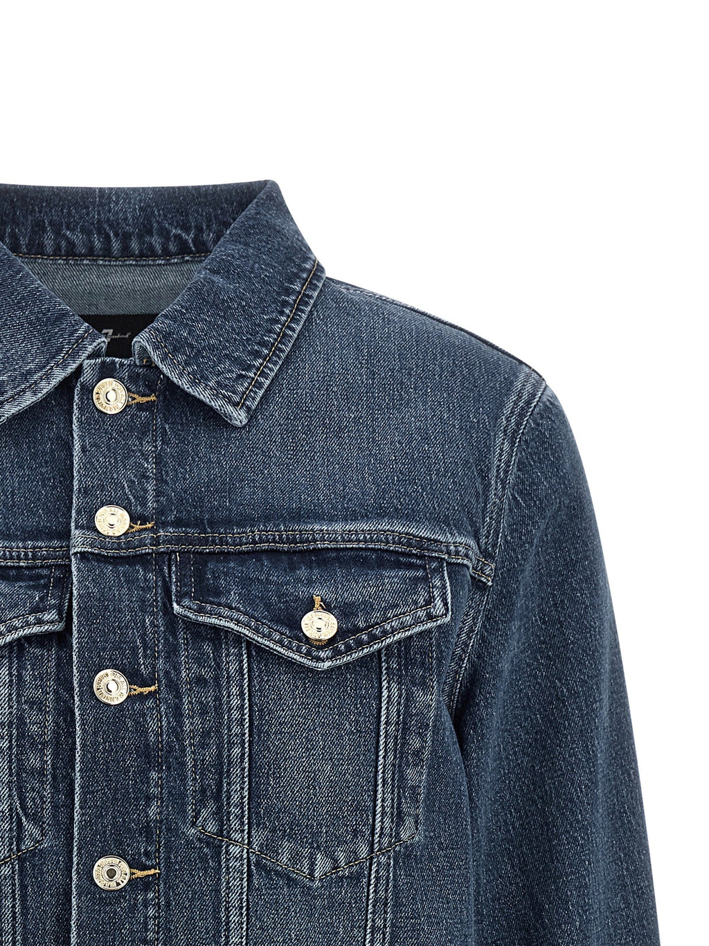 7 For All Mankind Blue Cotton Denim Jacket