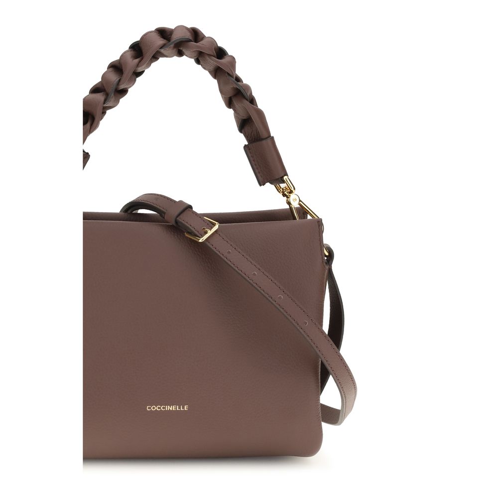 Coccinelle Brown Calf Leather Bos Taurus Handbag