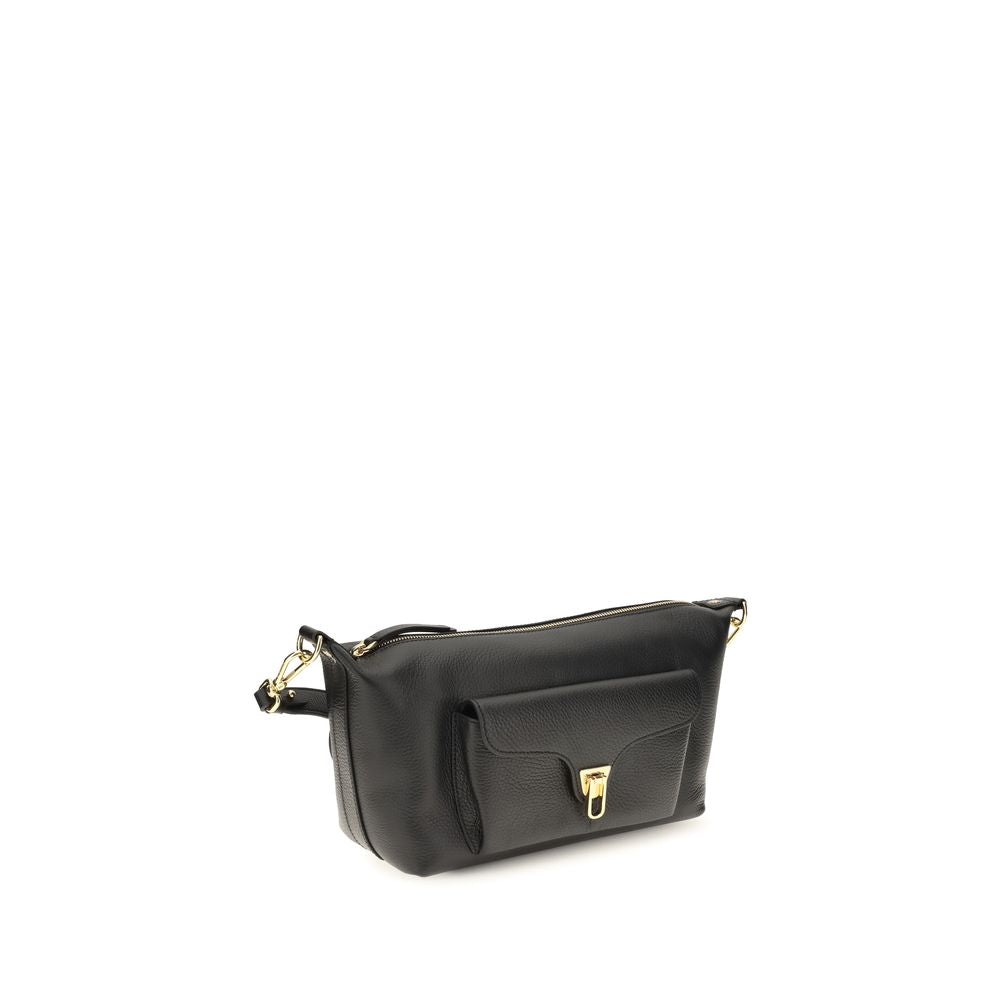 Coccinelle Black Calf Leather Bos Taurus Shoulder Bag