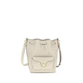 Coccinelle Beige Calf Leather Bos Taurus Backet Bag