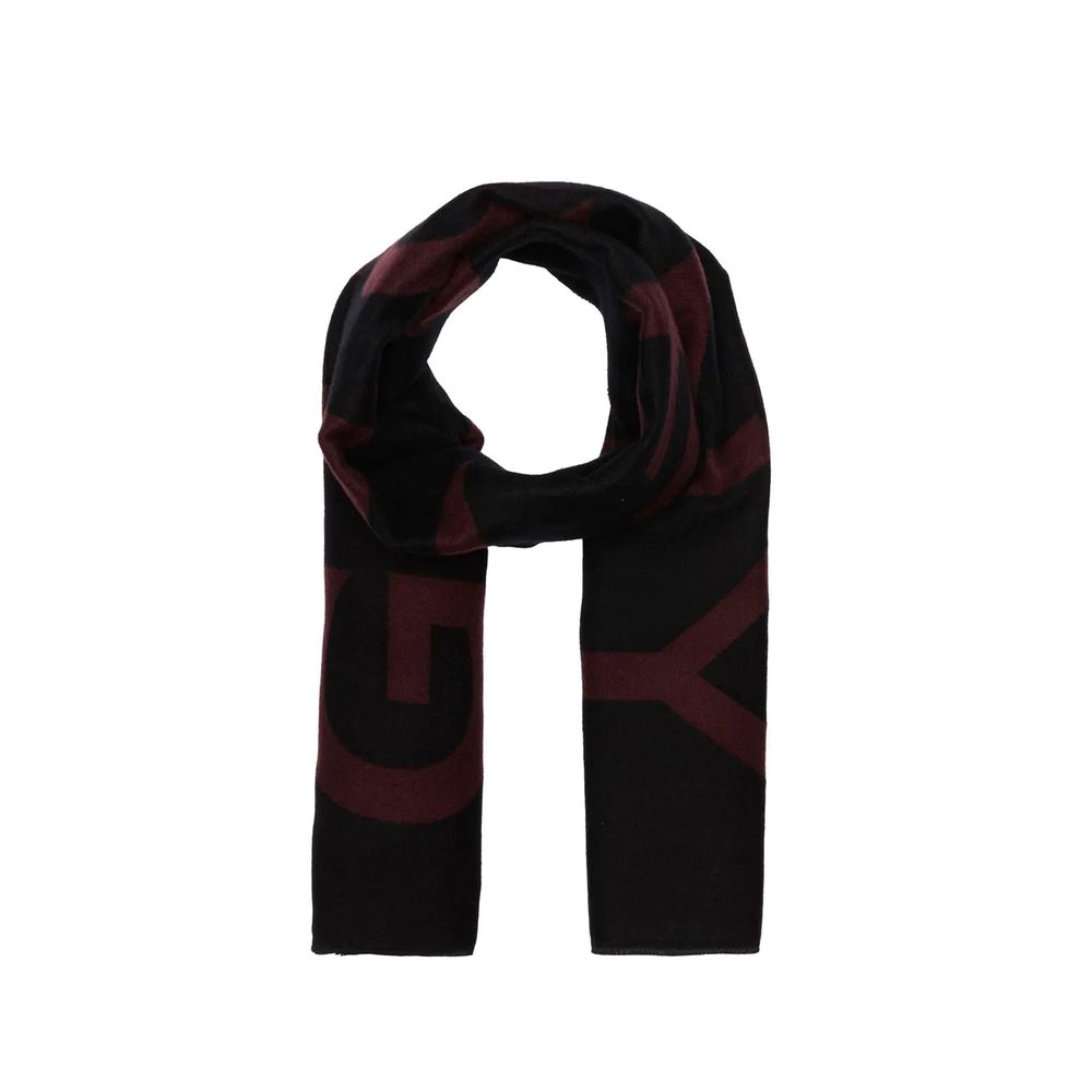 Givenchy Black Virgin Wool Foulard