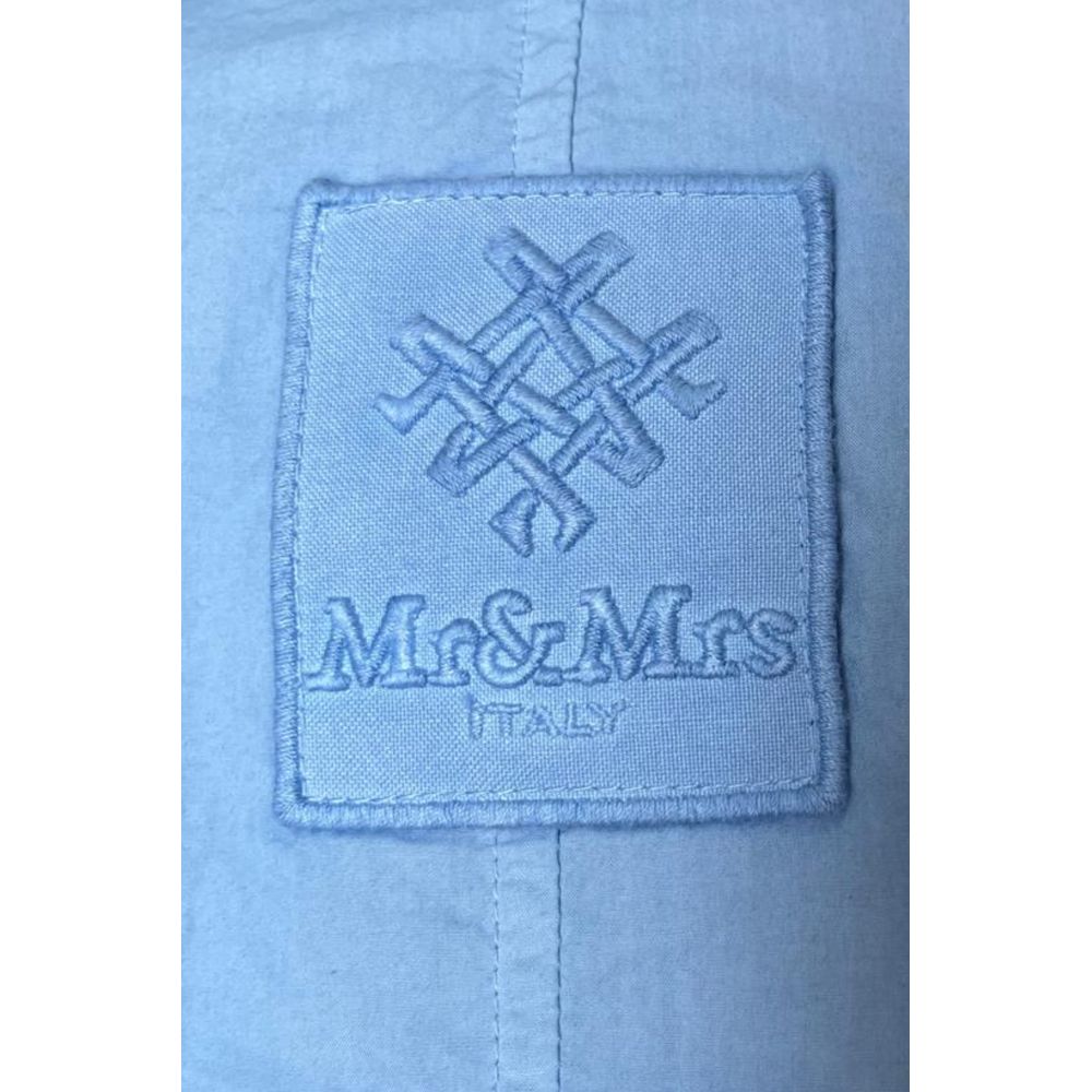 Mr&Mrs Italy Light Blue Cotton Women Shirt