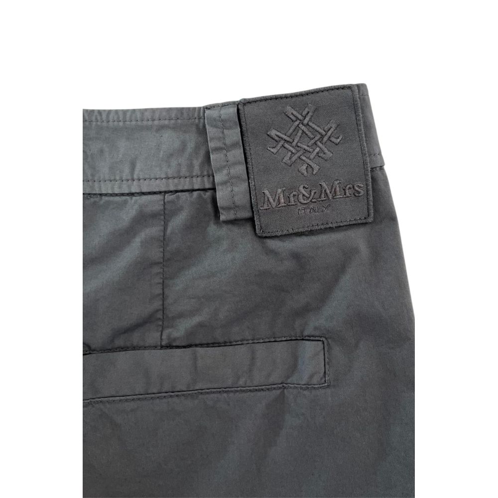 Mr&Mrs Italy Grey Cotton Women Shorts