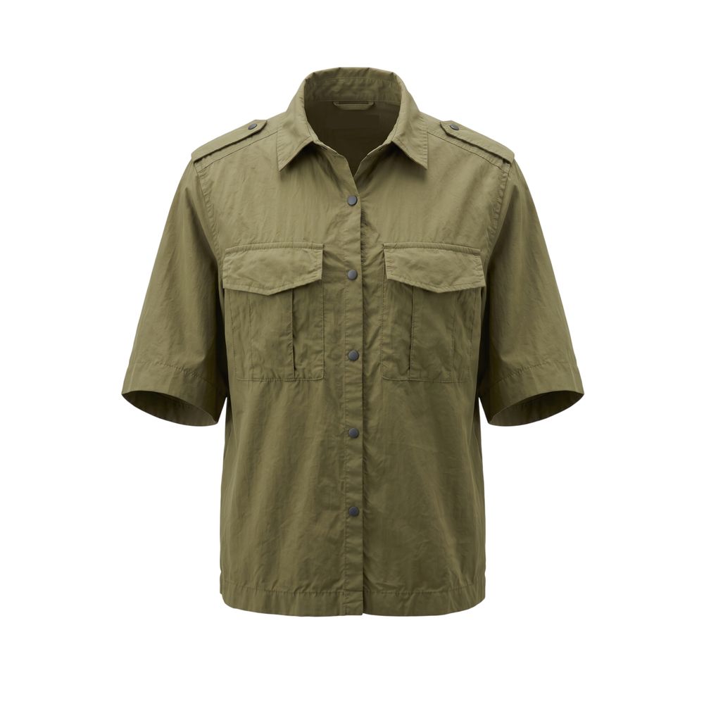 Mr&Mrs Italy Green Cotton Women Shirt