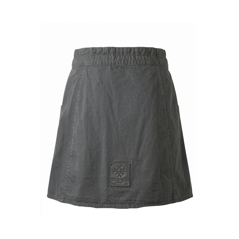 Mr&Mrs Italy Grey Cotton Women Skirt