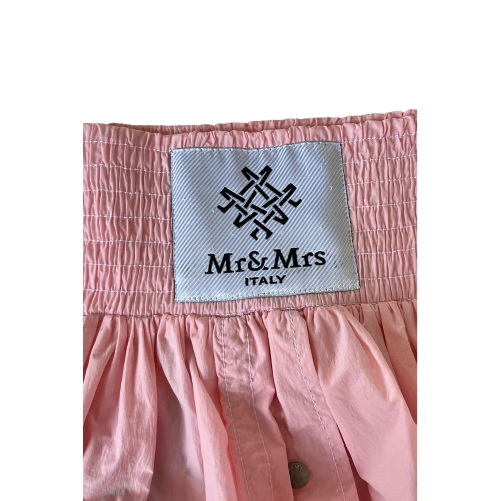 Mr&Mrs Italy Pink Polyester Women Skirt