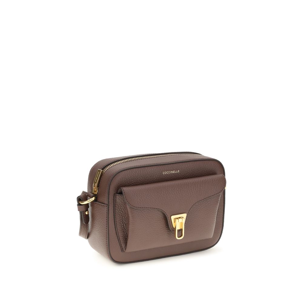 Coccinelle Brown Calf Leather Bos Taurus Shoulder Bag