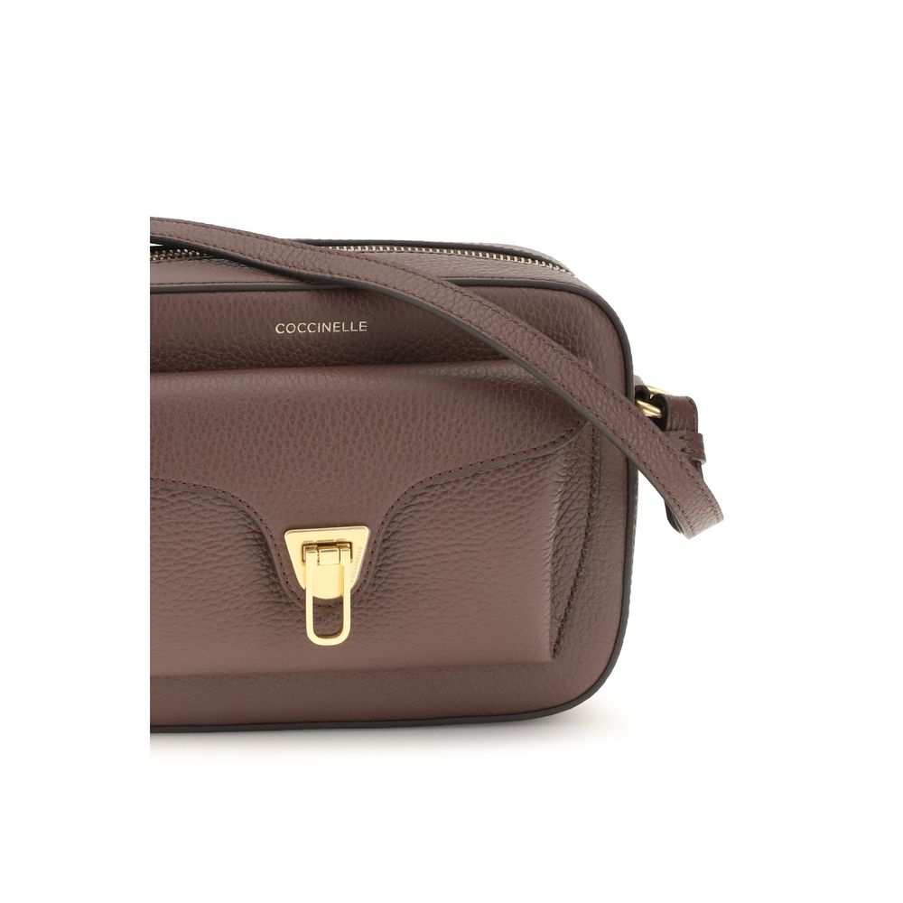 Coccinelle Brown Calf Leather Bos Taurus Shoulder Bag