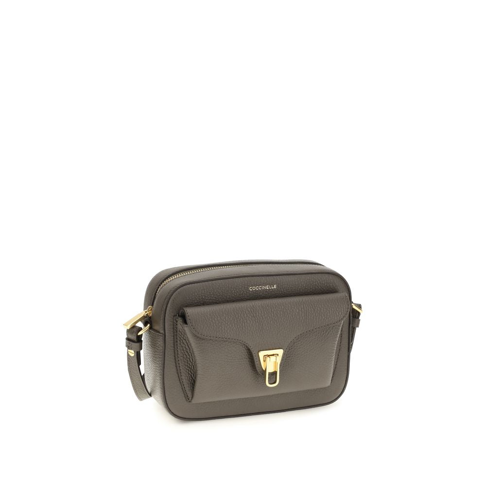 Coccinelle Brown Calf Leather Bos Taurus Shoulder Bag