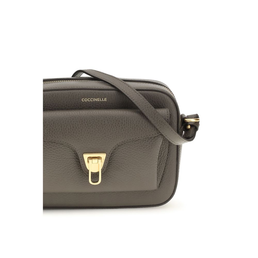 Coccinelle Brown Calf Leather Bos Taurus Shoulder Bag