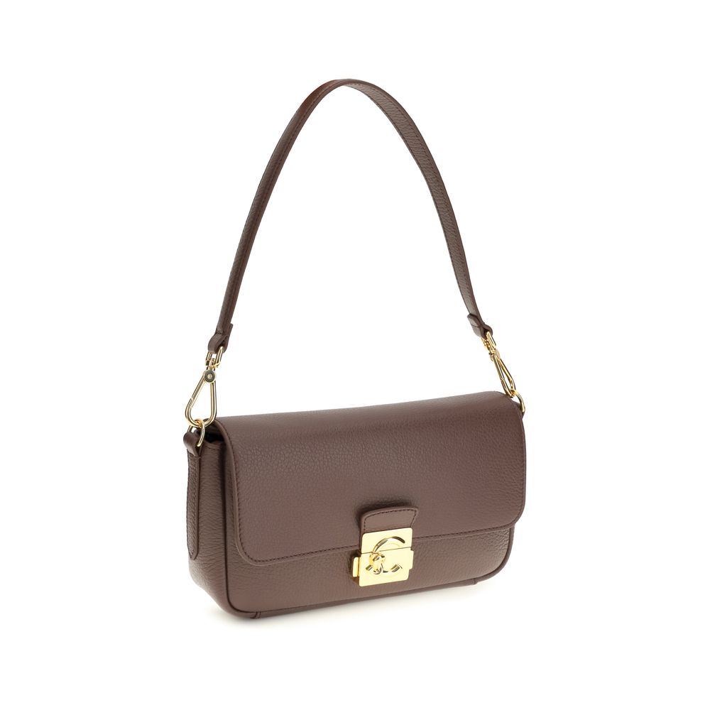 Coccinelle Brown Calf Leather Bos Taurus Shoulder Bag