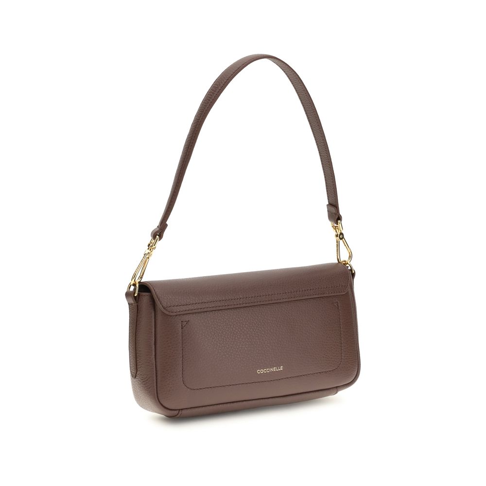 Coccinelle Brown Calf Leather Bos Taurus Shoulder Bag