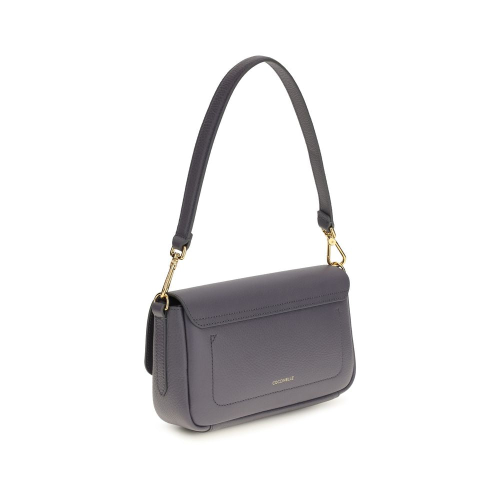 Coccinelle Blue Calf Leather Bos Taurus Shoulder Bag
