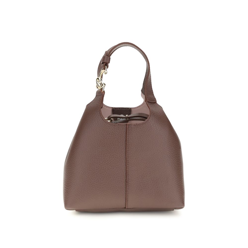 Coccinelle Brown Calf Leather Bos Taurus Handbag