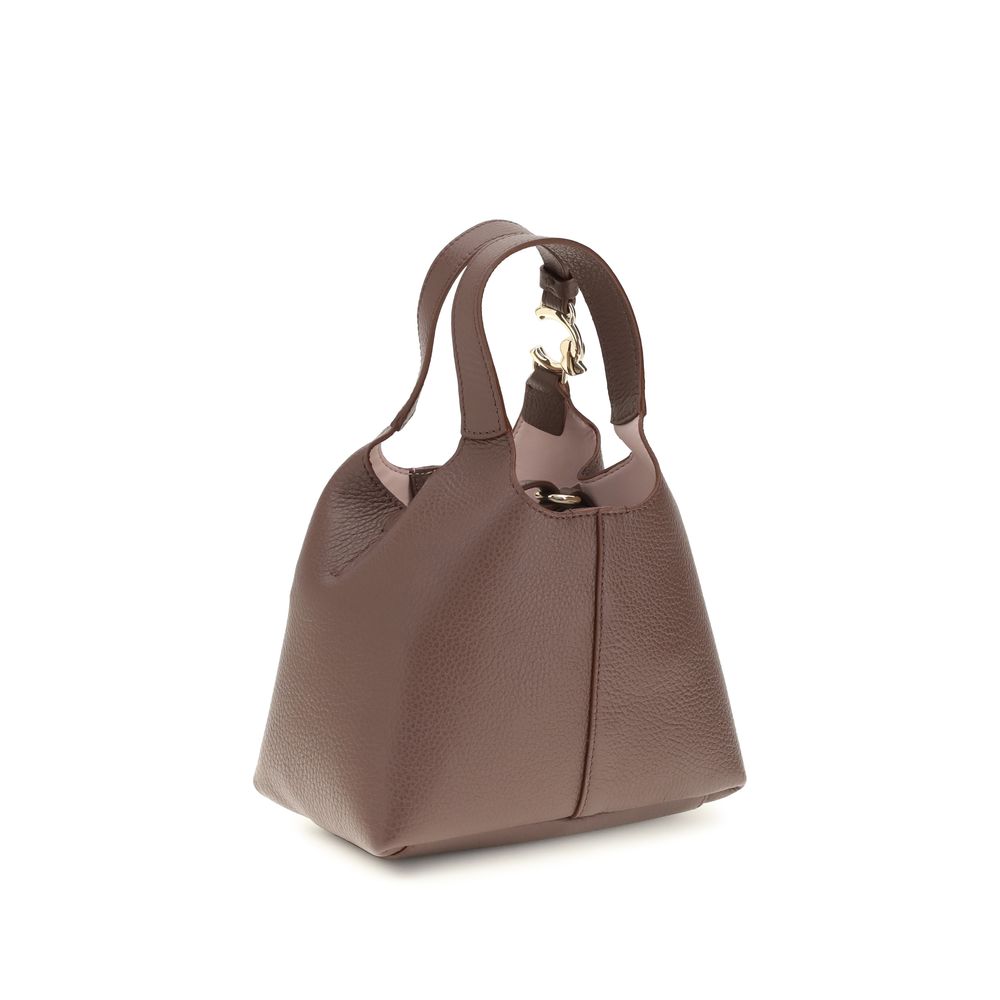 Coccinelle Brown Calf Leather Bos Taurus Handbag