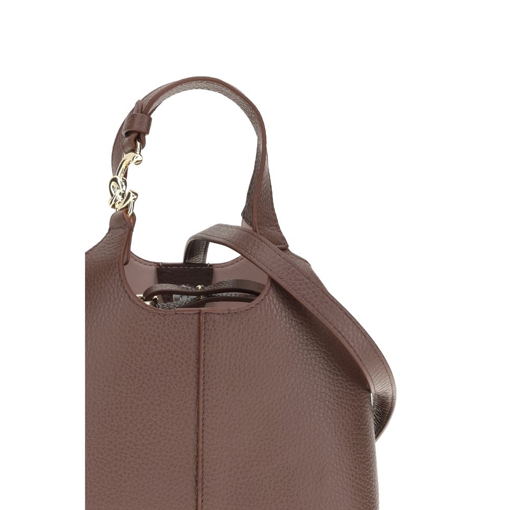 Coccinelle Brown Calf Leather Bos Taurus Handbag