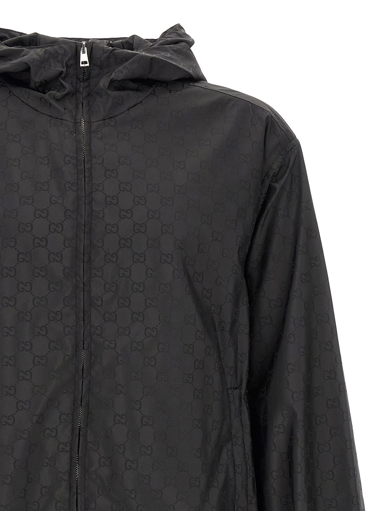 Gucci Black Polyamide Shell Jacket