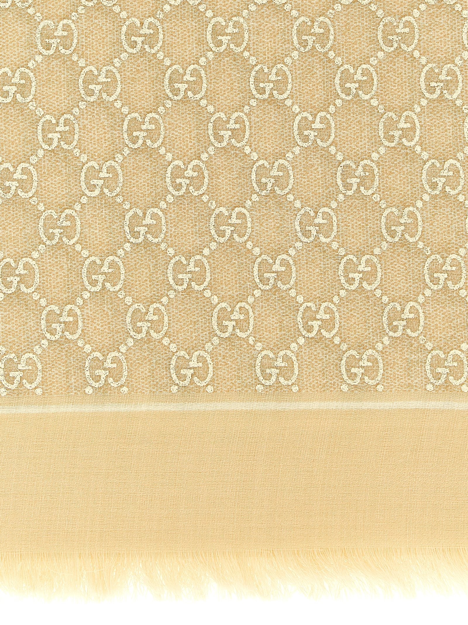 Gucci Beige Wool Scarf