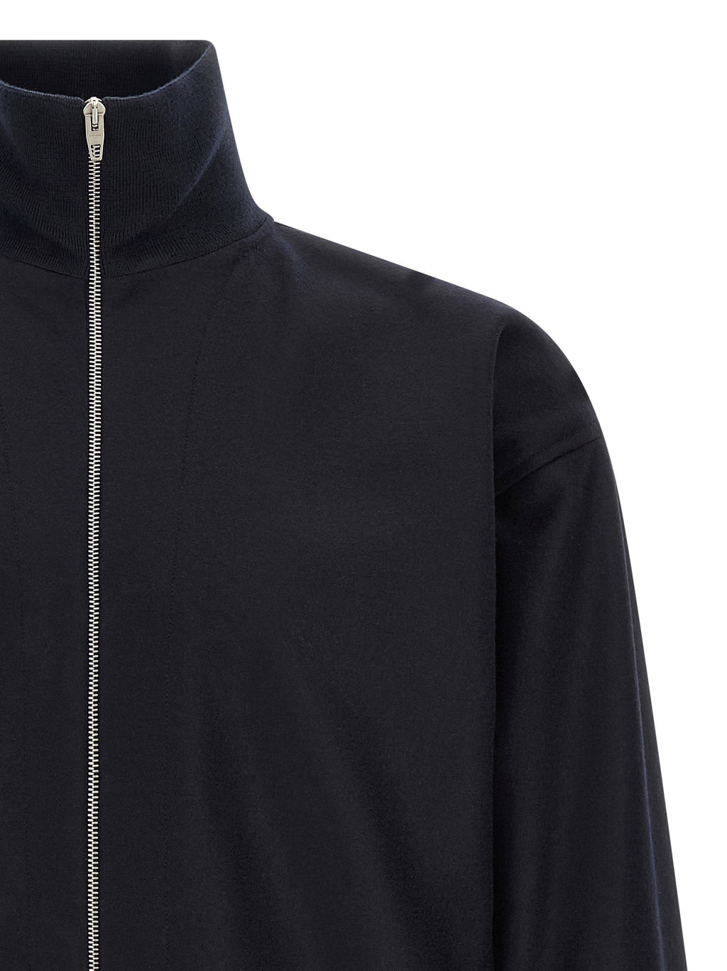 Jil Sander Blue Wool Full-Length Jacket