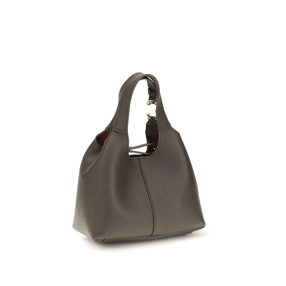 Coccinelle Brown Calf Leather Bos Taurus Handbag