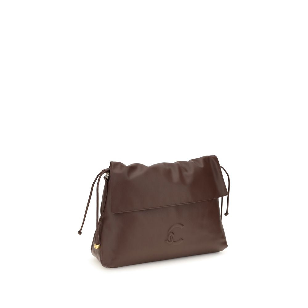 Coccinelle Brown Calf Leather Bos Taurus Shoulder Bag