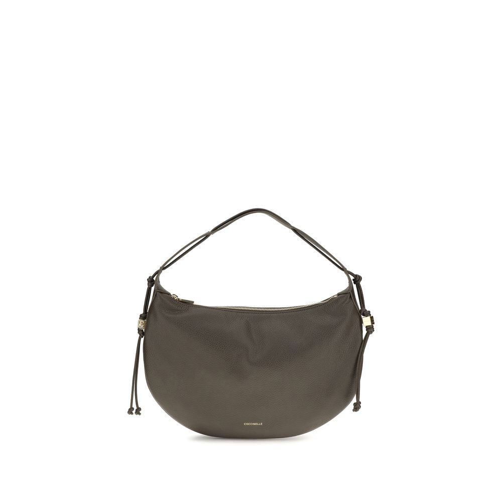 Coccinelle Brown Calf Leather Bos Taurus Shoulder Bag Coccinelle