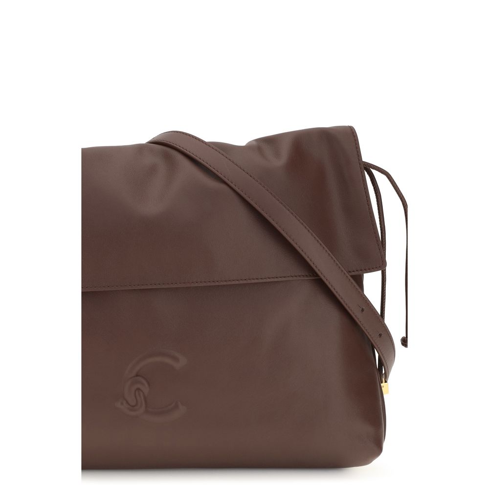 Coccinelle Brown Calf Leather Bos Taurus Shoulder Bag
