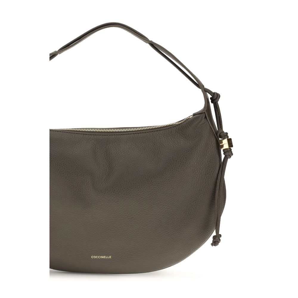 Coccinelle Brown Calf Leather Bos Taurus Shoulder Bag