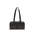Coccinelle Black Calf Leather Bos Taurus Shoulder Bag