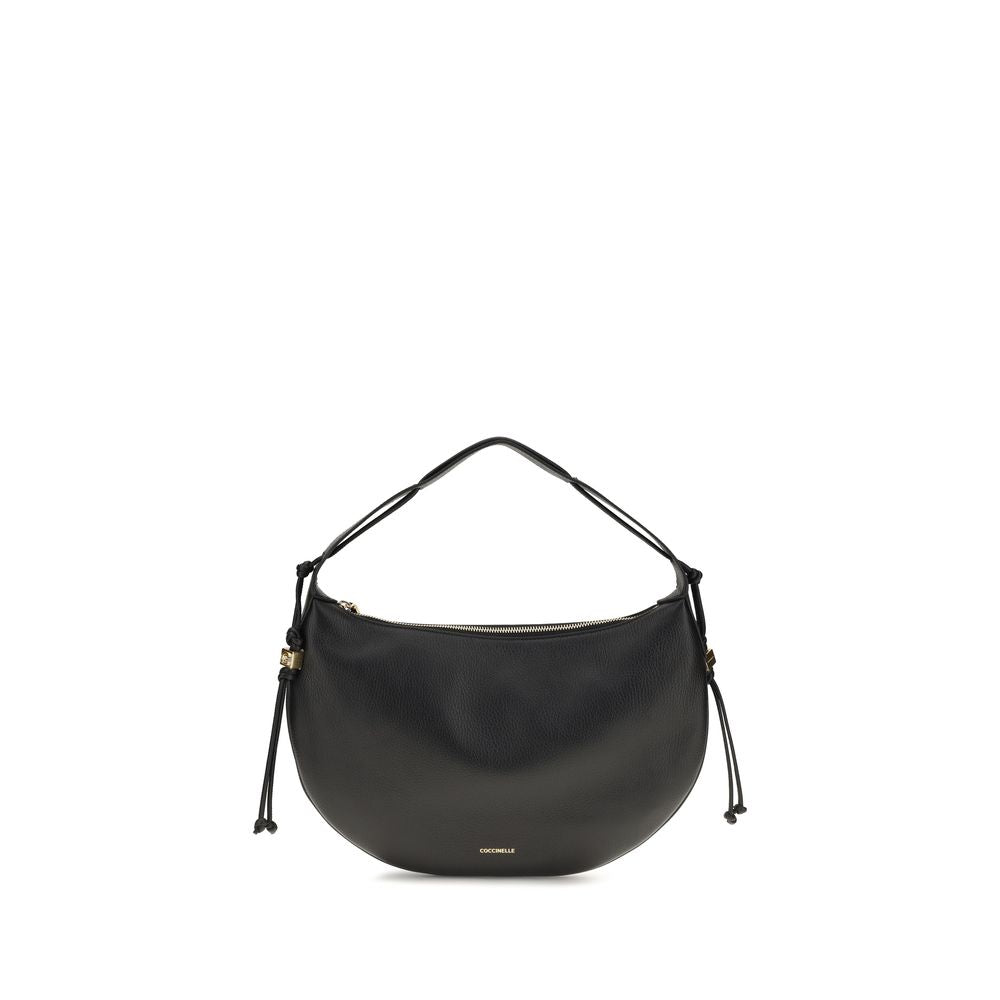 Coccinelle Black Calf Leather Bos Taurus Shoulder Bag