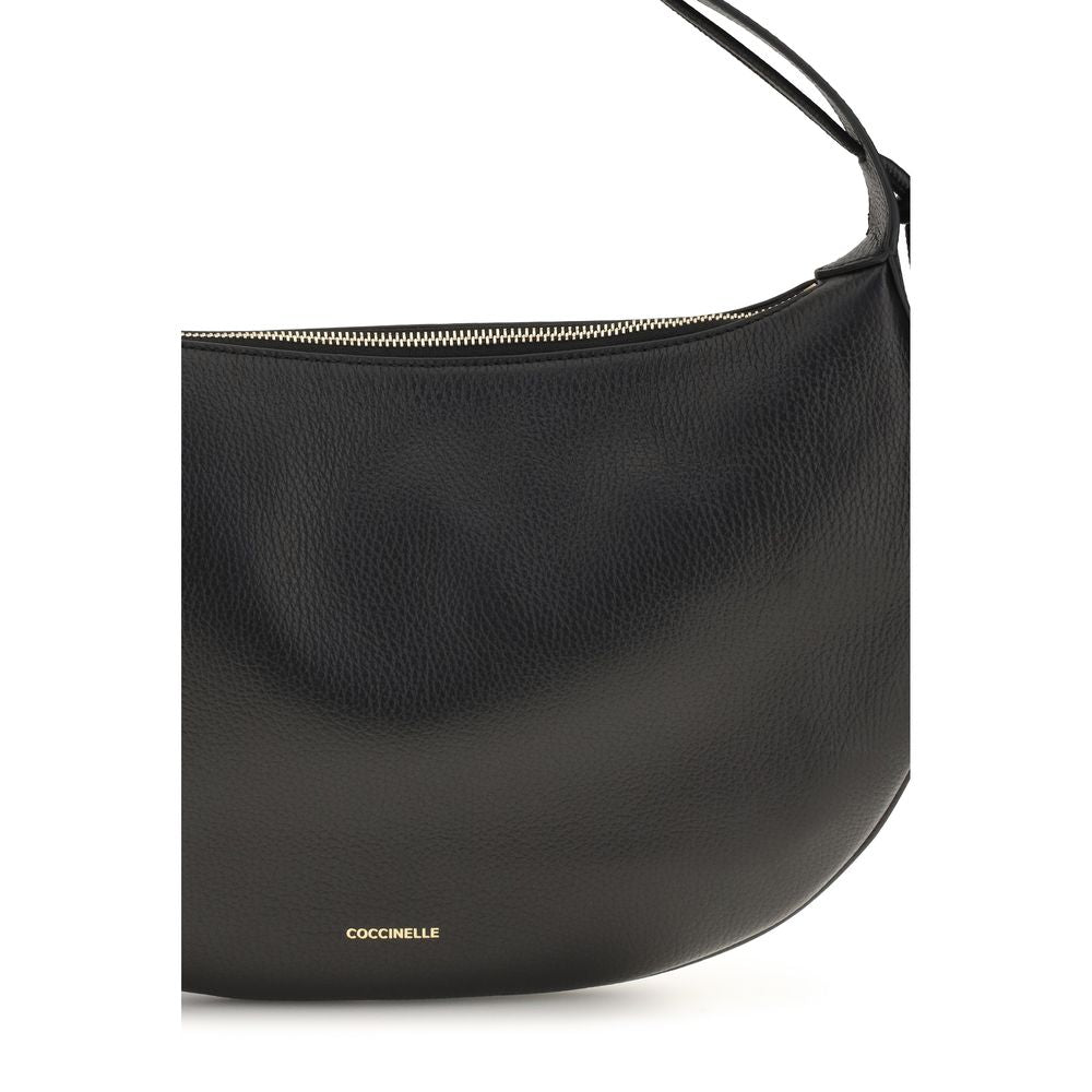 Coccinelle Black Calf Leather Bos Taurus Shoulder Bag