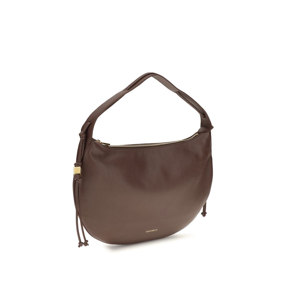 Coccinelle Brown Calf Leather Bos Taurus Shoulder Bag