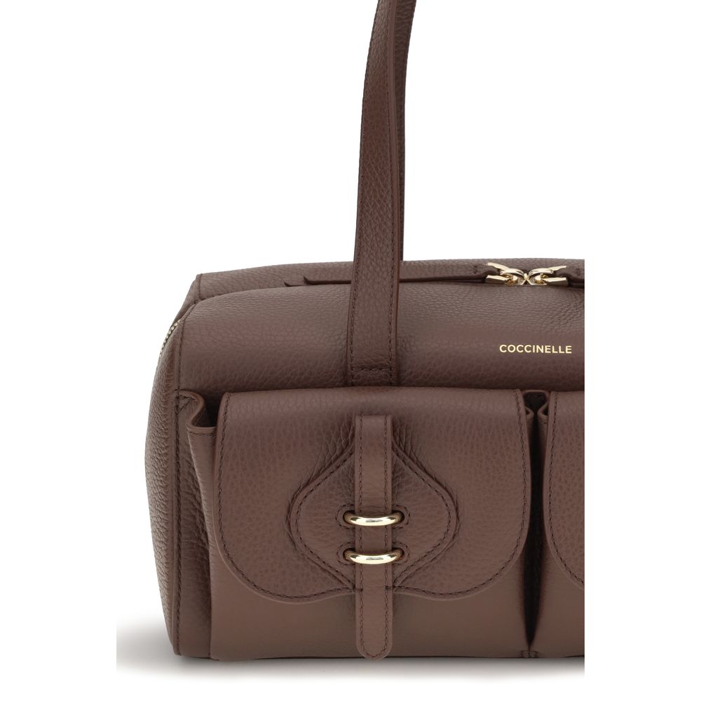 Coccinelle Brown Calf Leather Bos Taurus Shoulder Bag