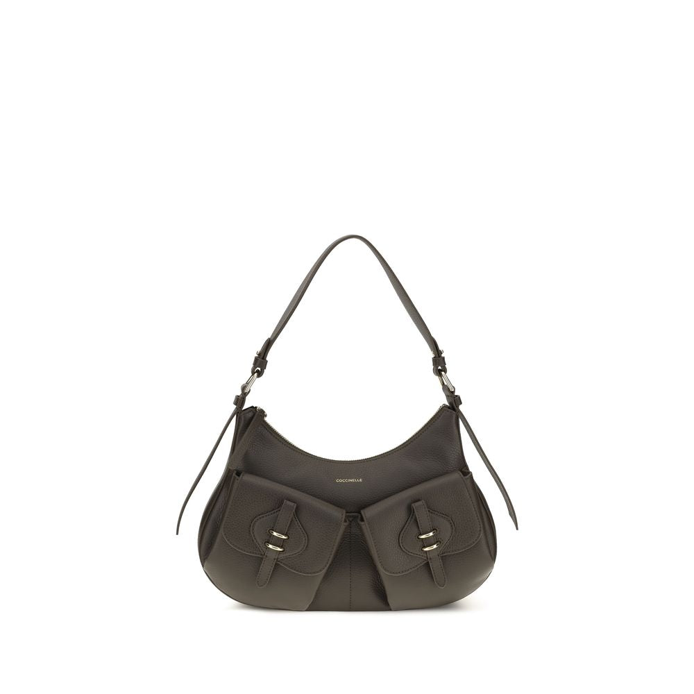 Coccinelle Brown Calf Leather Bos Taurus Shoulder Bag