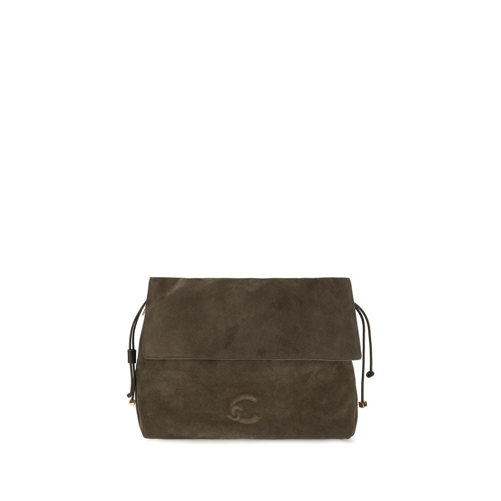 Coccinelle Brown Calf Leather Bos Taurus Shoulder Bag