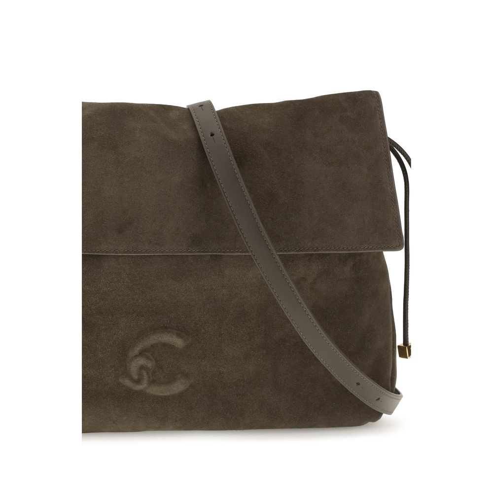 Coccinelle Brown Calf Leather Bos Taurus Shoulder Bag