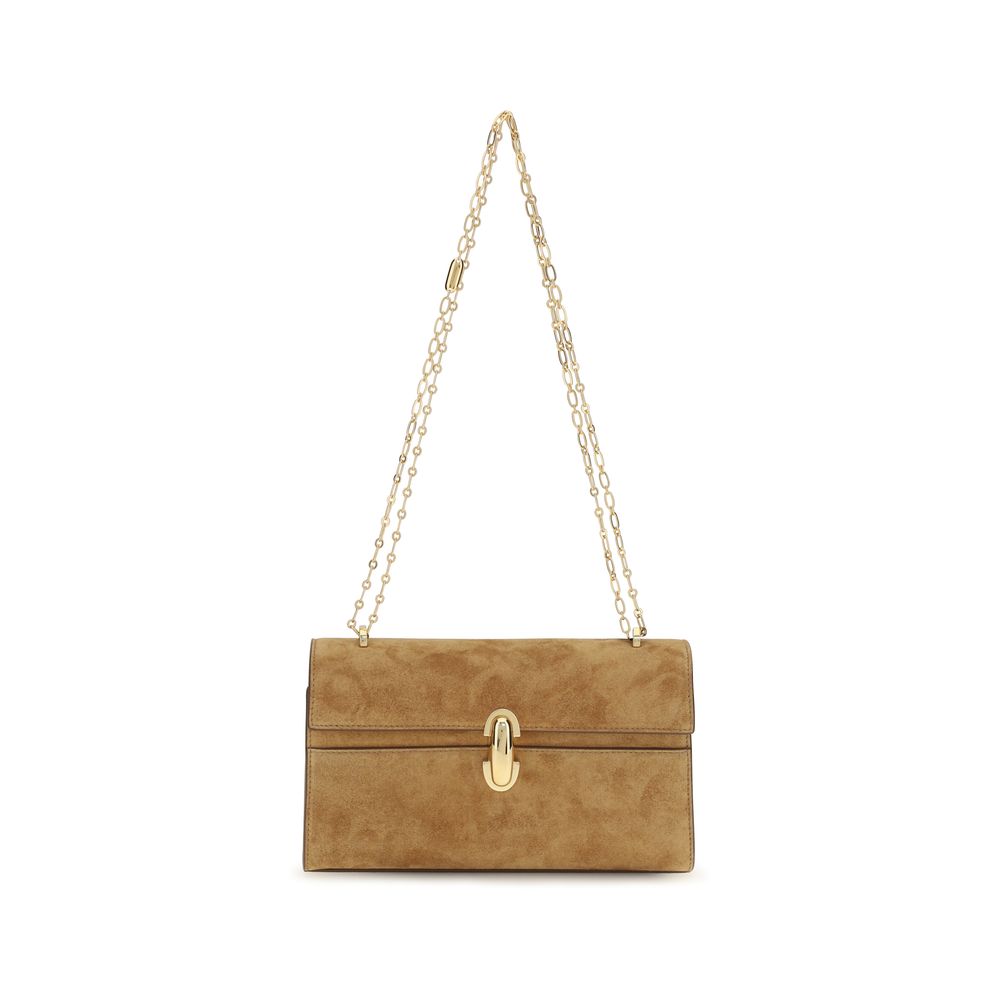 Savette Brown Calf Leather Bos Taurus Clutch Bag
