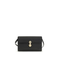 Savette Black Calf Leather Bos Taurus Shoulder Bag