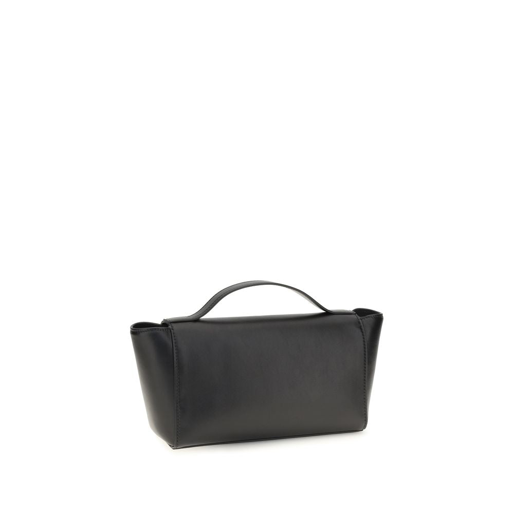 Savette Black Calf Leather Bos Taurus Clutch Bag