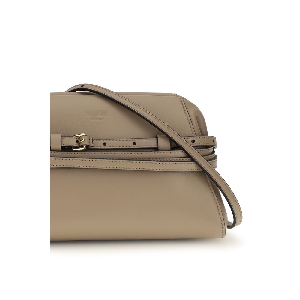 Moschino Beige Goatskin Clutch Bag Moschino